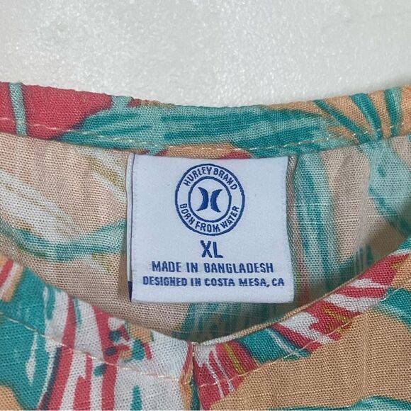 Hurly Tank Top Floral Spaghetti Strap Mini Dress Size Extra Large - Picture 10 of 15